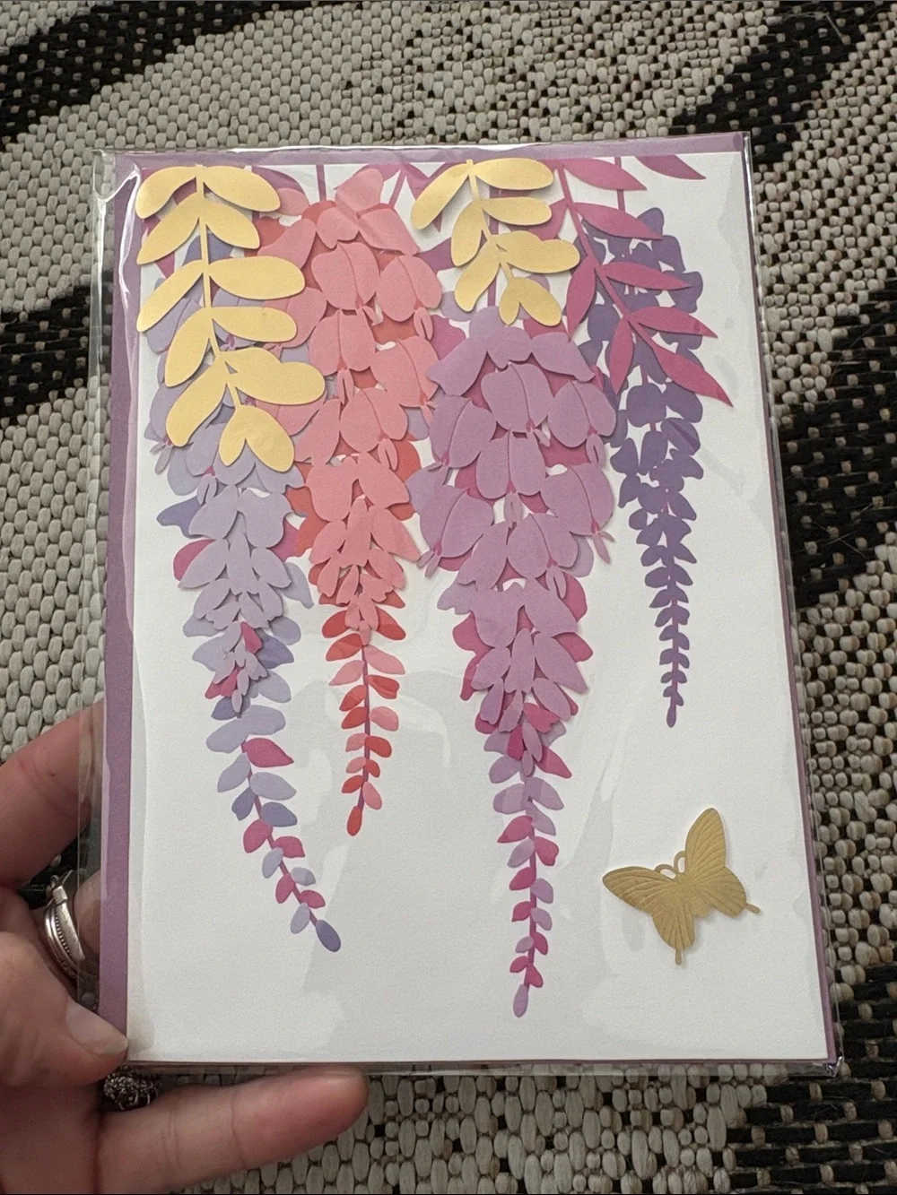 🆕Papyrus Wisteria Floral Greeting Card